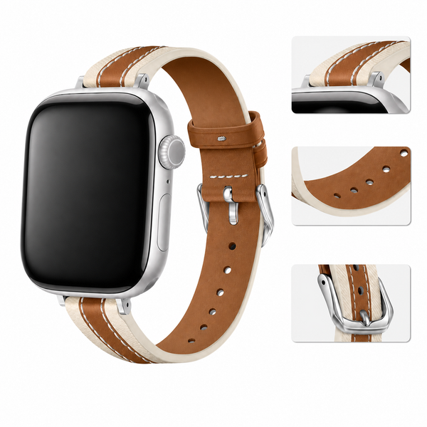 Terra Slim Apple Watch Band – Tapered Eco-Leather